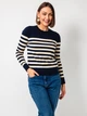 Sweter damski Tommy Hilfiger WW0WW44984-0FA S Granatowy/Beżowy (8720638711254) - obraz 1