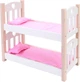 Ліжко для ляльок Engelhart двоярусне рожево-біле 1750219 (8716096018707) - зображення 1