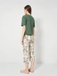 Пижама (футболка + штаны) женская Trendyol THMSS24PT00216 M Green (8683049704058) - изображение 2