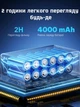 Смарт проєктор з акумулятором батарея Salange Q7 Wi-Fi Bluetooth 200 ANSI HD 720P підтримка 4K портативний міні LED потужний відеопроєктор домашній кінотеатр для дому офісу фільмів презентацій телефона смартфона USB HDMI 180° поворот - зображення 3