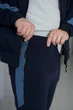 Спортивний костюм чоловічий 2577 58-60 Темно-синій - зображення 4
