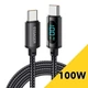 Кабель Essager Power Display Type-C–Type-C 100W 2м с экраном мощности - изображение 1
