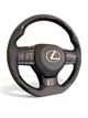 Анатомический руль для Lexus LX470, GX470. Рояльный лак. В стиле LX570. Серый логотип. - изображение 2