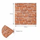 Декоративная 3D панель Sticker Wall под рыжий Екатеринославский кирпич, самоклейка 700x770x5мм (044) SW-00000037 - изображение 3