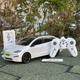 Інерційна металопластикова машинка PM3417 Tesla Model Х на радіокеруванні з зарядною станцією Біла - зображення 1