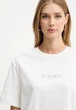 Футболка с надписью, в камушки Pinko M белый 105526a - изображение 3