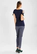 Футболка-блуза для вагітних та годування Sumu S 9Fashion темно-синій - зображення 6