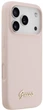 Чохол Guess Silicone Script Metal Logo MagSafe для Apple iPhone 17 Pro Pink (3666339553081) - зображення 4