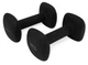 Гантелі вінілові Cornix Square 2 x 4 кг XR-0409 Black - зображення 7