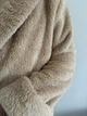Унисекс халат с капюшоном бежевый велсофт демисезон 100% полиэстер Cuddle S/M (373899) - изображение 3