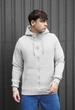 Унісекс Худі Стаф Світло-сіре На Флісі З Блискавкою Базове Staff Zip Basic Light Gray Fleece M (373874) - зображення 1
