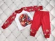 Піжама новорічна дитяча Коник з начосом 92 см червоно-біла - зображення 2