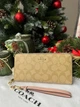 Гаманець рожевий та бежений Long Zip Around Wallet With Detachable Card Case In Signature Canvas натуральна шкіра + подарункове пакування - зображення 6