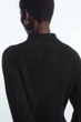 Джемпер жіночий COS ribbed pure cashmere turtleneck jumper 1200574001 M Чорний - зображення 5