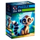 Пазлы Vladi Toys De.tail Лемур в джунглях 64 детали DT1234-14 - изображение 1