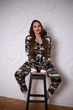 Женская пижама с карманом на попе, Геометрия uwest, кигуруми (пожама) Mimi Pijamoni, Черно-белая, Размер L - изображение 4