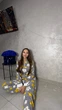 Жіноча піжама з кишенею на пoпі, Зірочка uwest, кігурумі (пожама) Mimi Pijamoni, Сіра, Розмір М - зображення 8