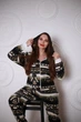 Женская пижама с карманом на попе, Геометрия uwest, кигуруми (пожама) Mimi Pijamoni, Черно-белая, Размер S - изображение 10