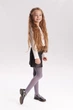Классические детские колготки Giulia KETTY 40 152/158 Grey-grafite, колготки из микрофибры - изображение 3
