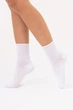 Женские хлопковые носки Giulia WS3 FASHION 060 36/40 белые White рельефные классические - изображение 2