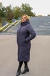 Пальто жіноче зимове BellaJ Крістал 54 графіт - зображення 2