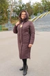 Пальто женское зимнее BellaJ Кристалл 54 шоколад - изображение 5
