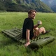 Матрац туристичний надувний одномісний Naturehike CNK2550WS019, 200х60х6.5 см, синій, для кемпінгу із мішком для надування - зображення 2