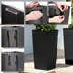 Donice na kwiaty z wkładem Kadax Tuluza K8072 30 cm + 35 cm + 40 cm Czarne - obraz 5