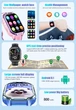 Детские умные смарт-часы D55 с GPS трекером, прослушиванием, SIM-картой, Wi-Fi, Android 8.1, 16 ГБ памяти, кнопкой SOS и AI-поддержкой 4G Розовый - изображение 10