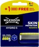 Сменные кассеты (картриджи лезвия) для бритья Wilkinson Sword Hydro 5 SKIN protection Sensitive Vitamin E 5 шт - изображение 1