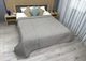 Покрывало велюровое King Size 220х240 см цвет светло-серый (85-209) - изображение 3
