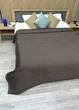 Покривало велюрове Кing Size 220х240 см колір венге (85-210) - зображення 5
