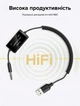 Bluetooth-адаптер Ugreen BT303 Bluetooth 5.4 2-в-1 Приемник-передатчик AUX 3.5 мм USB спиральный с микрофоном и OLED дисплеем 1.5 м Черный (45236) - изображение 11