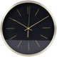 Настінний годинник Vilde 569933-C Чорний Золотий 25 см (5904316470449) - зображення 1
