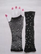 Мітенки в сіточку довгі зі стразами honey fashion accessories s/m/l чорні (30к038) - изображение 6