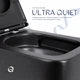 Унитаз подвесной Qtap Gemini безободковый с сиденьем Soft-close QT2533076EUQMB - изображение 5