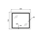 Зеркало Qtap Mideya (MI2) 900х700 с LED-подсветкой Touch, с антизапотеванием, с диммером, рег. яркости QT2078NCF9070 - изображение 2