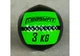 Медицинский мяч EasyFit Wall Ball EF-WB-03 (медбол, волбол) 3 кг Ø33 см черно-зеленый - изображение 1