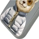 Etui plecki Nimmy Cool&Cute 2.0 Bear do Apple iPhone 16 Pro Grey (6971080319495) - obraz 5