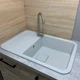 Кухонная мойка из искусственного камня/кварцевая 775х505х190мм, прямоугольная EXISTENCE Adamant Old-Stone Серый (34560775505) - изображение 3