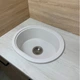 Кухонная мойка из искусственного камня/кварцевая 500х425х180мм, овальная CIRCUM Adamant Белый (34870500425) - изображение 1