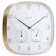Настінний годинник Vilde 568132 з термометром гігрометром Білий Золотий 28.5 см (8720573546430) - зображення 2