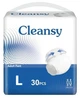 Підгузки-трусики для дорослих Cleansy L 30 шт вбираючі памперси трусиками 100-135 см при нетриманні для чоловіків і жінок для активного способу життя дихаючі з поглинанням 1300 мл - зображення 1