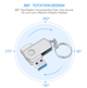 Флеш-накопитель крутящий USB 3.0 SEUNO Metal Drive 2 ТБ металлический корпус для ПК ноутбука и хранения архивов (GS807) - изображение 8