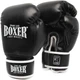 Перчатки боксерские Boxer 10 oz кожвинил 0.6 мм Черные (2024-02BLK) - изображение 1