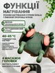 Электрический массажер для шеи и плеч бионический с имитацией рук, подогревом и 3 режимами работы, USB-зарядка, Зеленый - изображение 3
