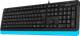 Клавіатура A4Tech FK10 Ukr Blue - зображення 3