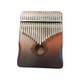 Калимба с резонатором Kalimba на 21 язычков Ручное фортепиано Тёмно- Коричневый с Узором K-21-22TK - изображение 1
