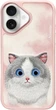 Etui plecki Nimmy Big Eyed Pet 2.0 Cat do Apple iPhone 16 Pink (6971080319785) - obraz 1