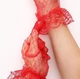 Перчатки кружевные гипюровые красные - изображение 6